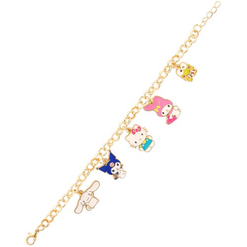 Hello Kitty And Friends Charm Bracelet In Gold