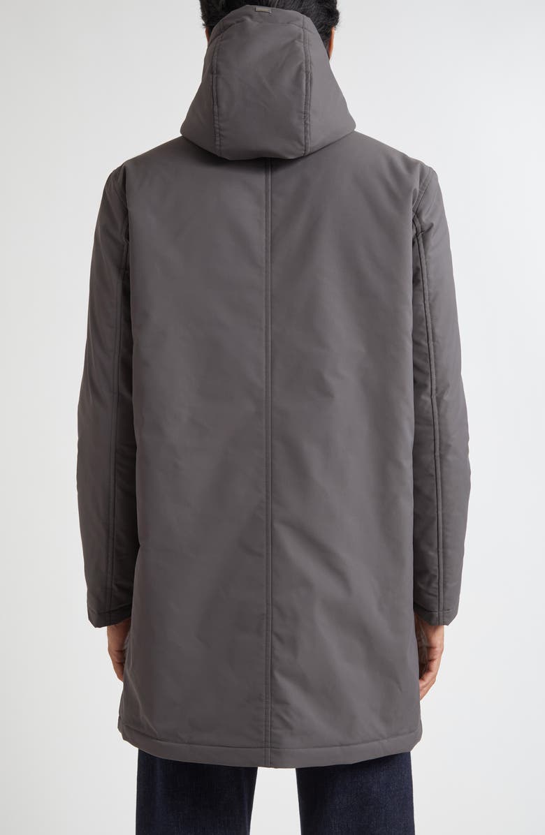 Herno Keystone Hooded Parka with Faux Fur Lining, Alternate, color, Charcoal