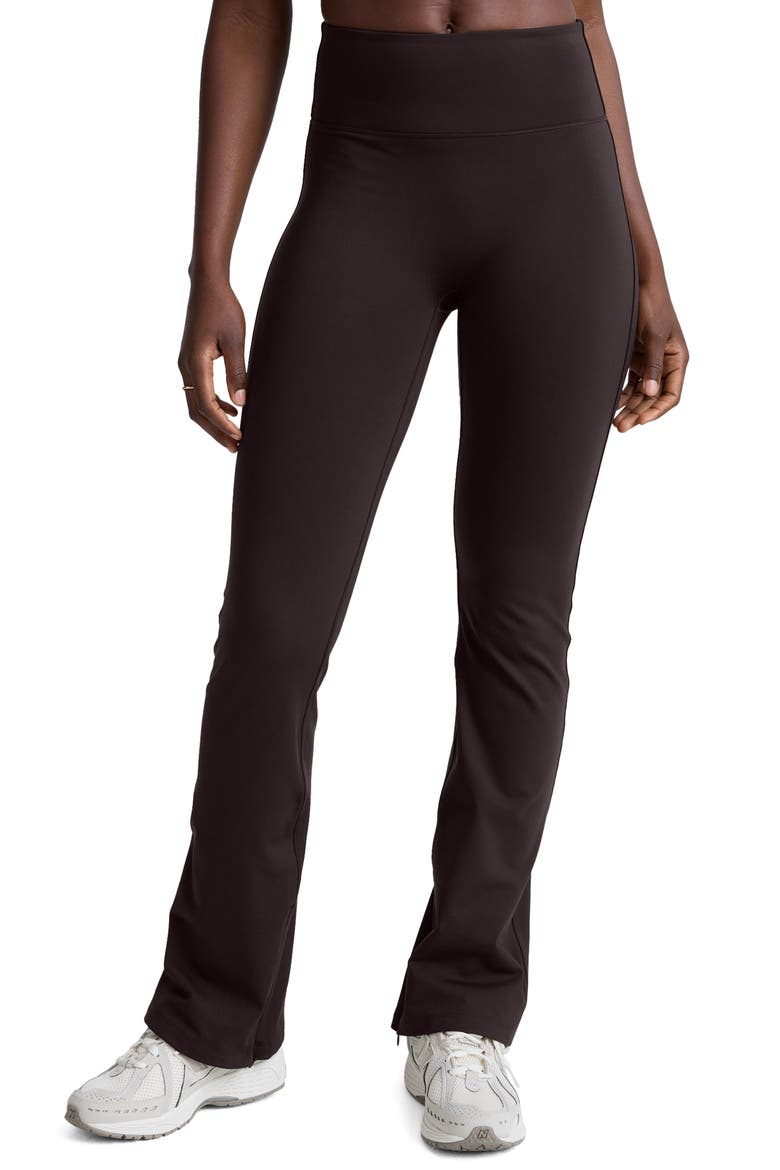 Pacer Fleece Pants, Main, color, DARK CHOCOLATE