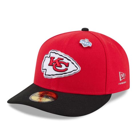 Men's New Era  Red/Black Kansas City Chiefs 2026 NFL Draft Pre-Curved 59FIFTY Fitted Hat