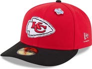 New Era Men's New Era Red/Black Kansas City Chiefs 2026 NFL Draft Pre-Curved 59FIFTY Fitted Hat
