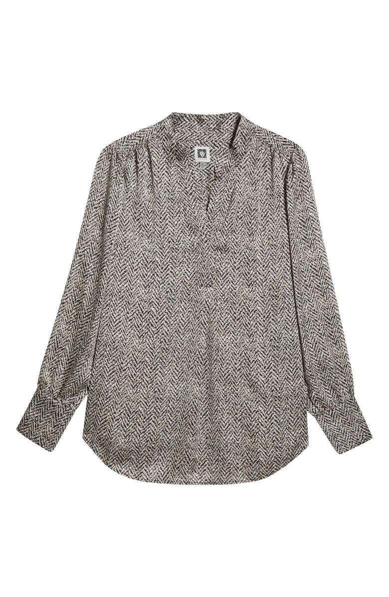 Anne Klein Print Top, Alternate, color, Anne Black Multi