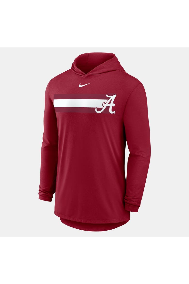 Men's Nike Crimson Alabama Crimson Tide Primetime Pattern Tri-Blend Dri-FIT Long Sleeve Hooded T-Shirt, Alternate, color, Crimson