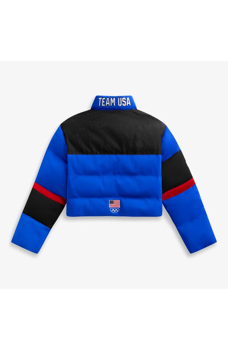 Off Season Women's Blue Team USA Cropped Puffer Jacket, Alternate, color, Blue