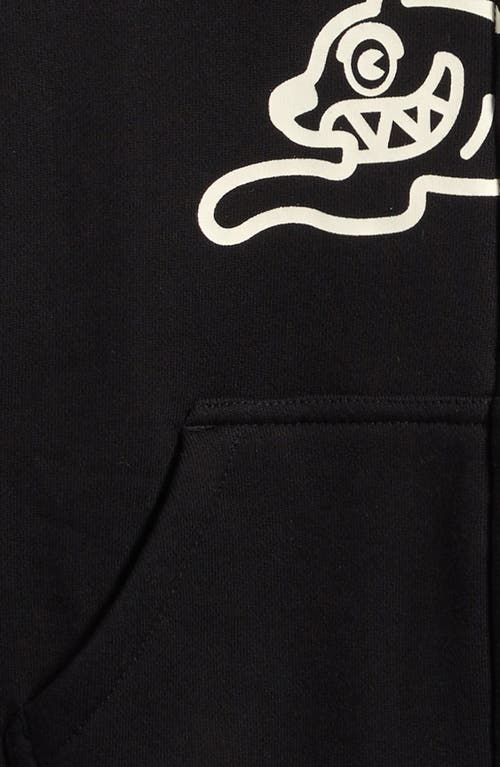 Icecream Kids Dog Town Zip Front Hoodie In Black