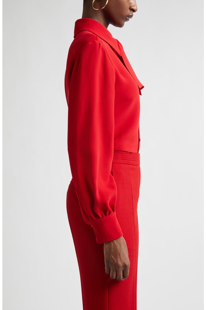 Solid Silk Cady Couture Button-Up Shirt, Alternate, color, PARIS