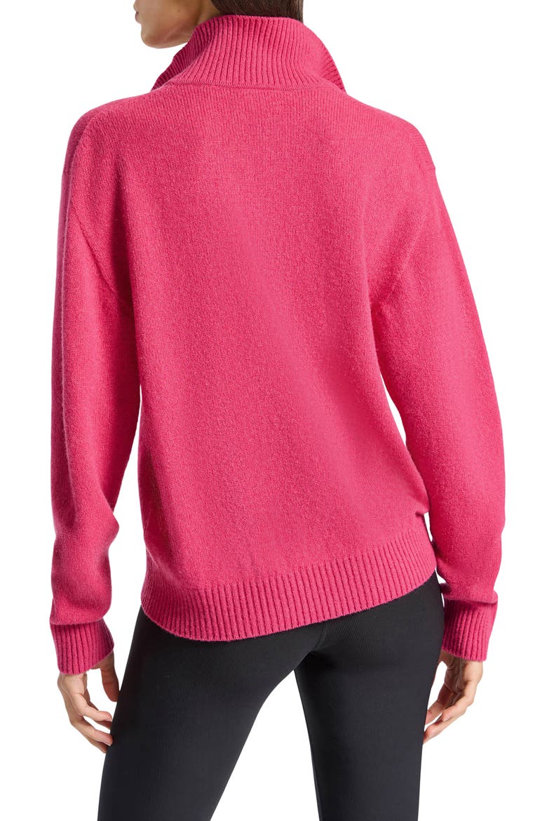 Solid Cashmere Blend Polo Sweater, Alternate, color, SPINELLE
