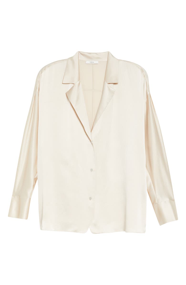 Vince Tie Back Silk Blouse, Alternate, color,