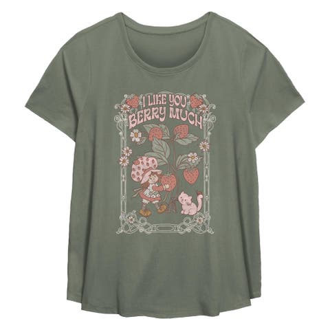 Women's Strawberry Shortcake I Like You Berry Much  Graphic T-Shirt
