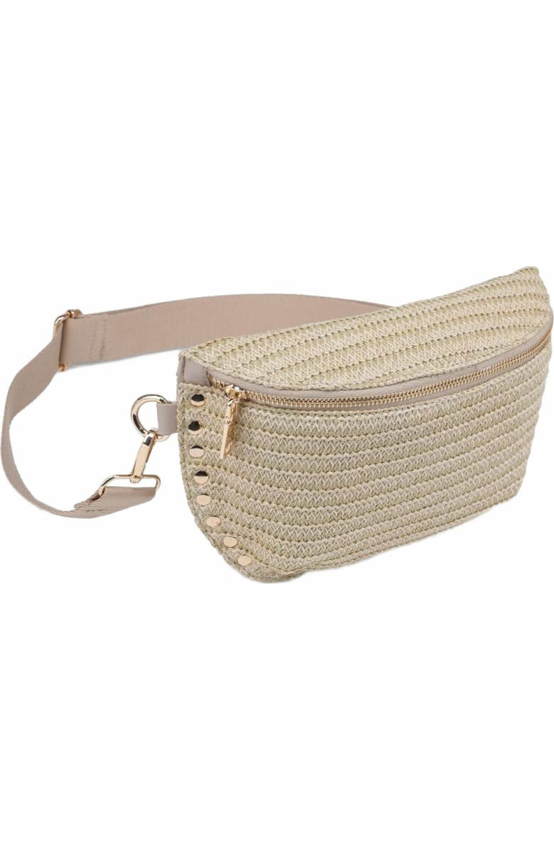 MODA LUXE Gizelle - Straw Belt Bag, Alternate, color,
