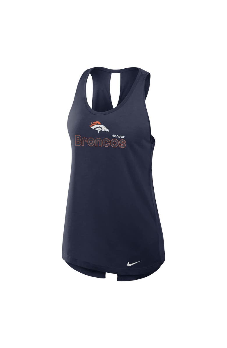 Nike Women's Nike Navy Denver Broncos  Crossback Performance Tank Top, Alternate, color, Navy