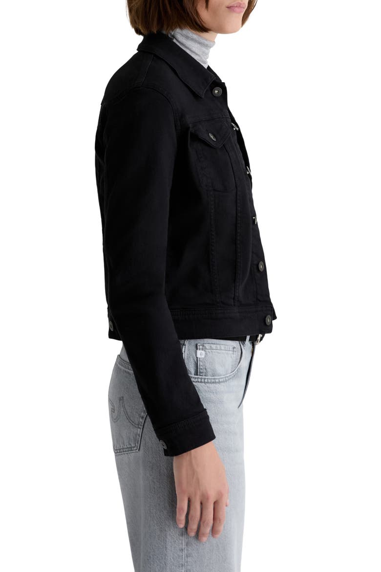 Robyn Denim Trucker Jacket, Alternate, color, SUPER BLACK