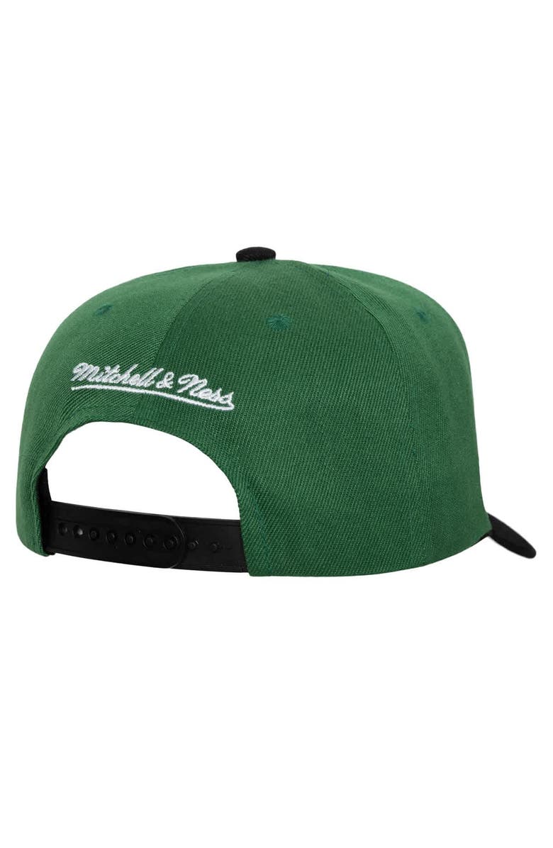 Mitchell & Ness Men's Mitchell & Ness Green/Black Dallas Mavericks Underarch Two-Tone Pro Crown Snapback Hat, Alternate, color, 