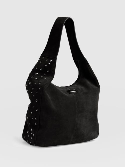 Saint And Sofia Saint + Sofia Margot Hobo Shoulder Bag In Black