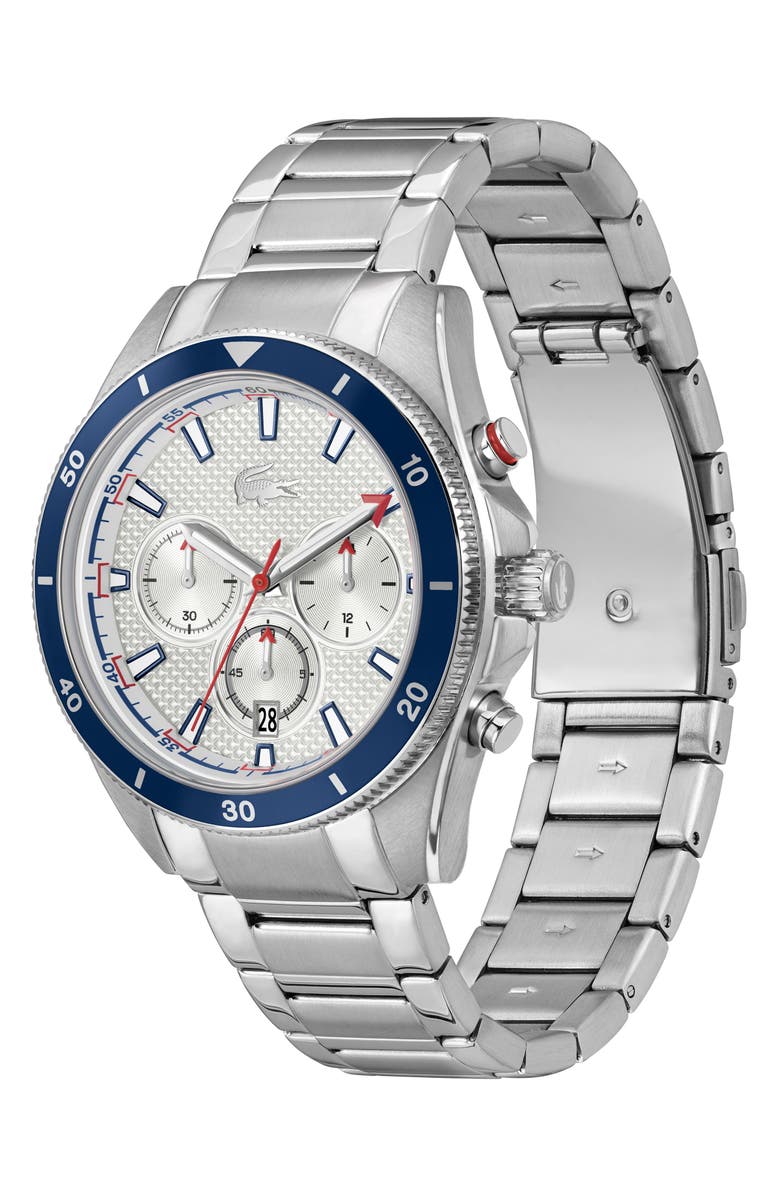 Lacoste Mainsail Chronograph Bracelet Watch, 43mm, Alternate, color, White
