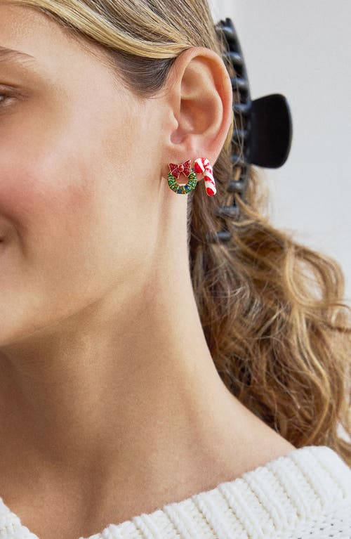 Baublebar Assorted 2-pack Mint & Mistletoe Stud Earrings In Multi