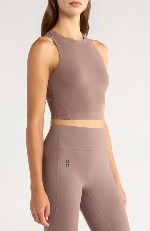 On Studio Crop Tank In Brown