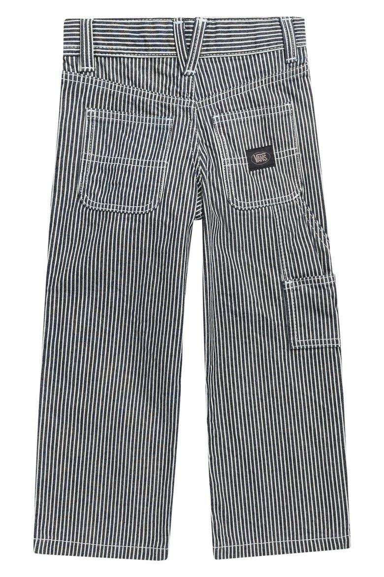 Kids' Tapered Hickory Stripe Carpenter Pants, Alternate, color, INDIGO