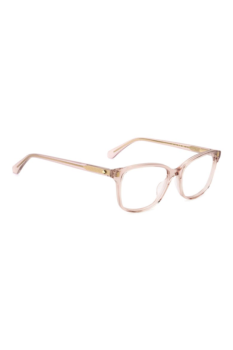 reilly 55mm rectangular reading glasses, Alternate, color, PINK