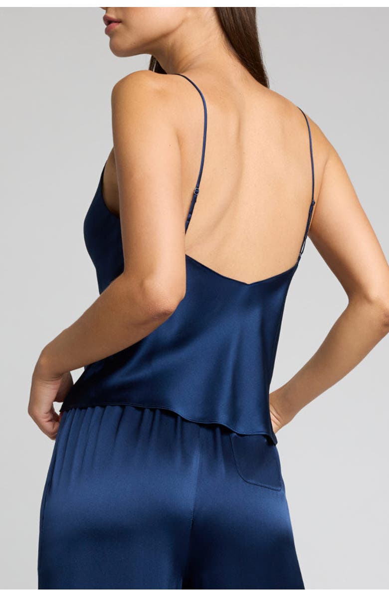 Negative Underwear Eclipse Washable Silk Cami, Alternate, color, Navy