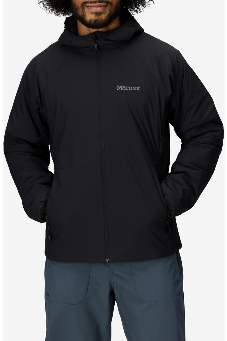 Novus LT Insulated Hooded Jacket, Main, color, BLACK