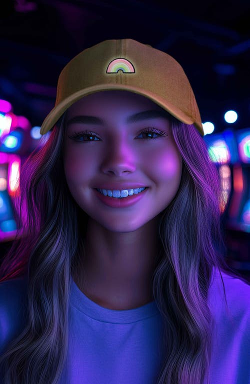 Dalix Rainbow Hat In Washed Gold