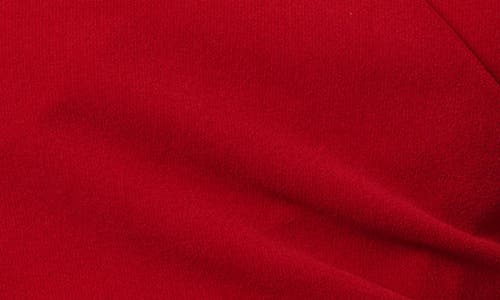 Cyrus Long Sleeve Faux Wrap Top In Red