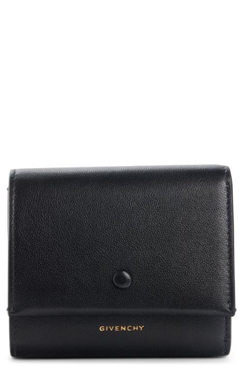Givenchy Mini Day Leather Trifold Wallet In Black