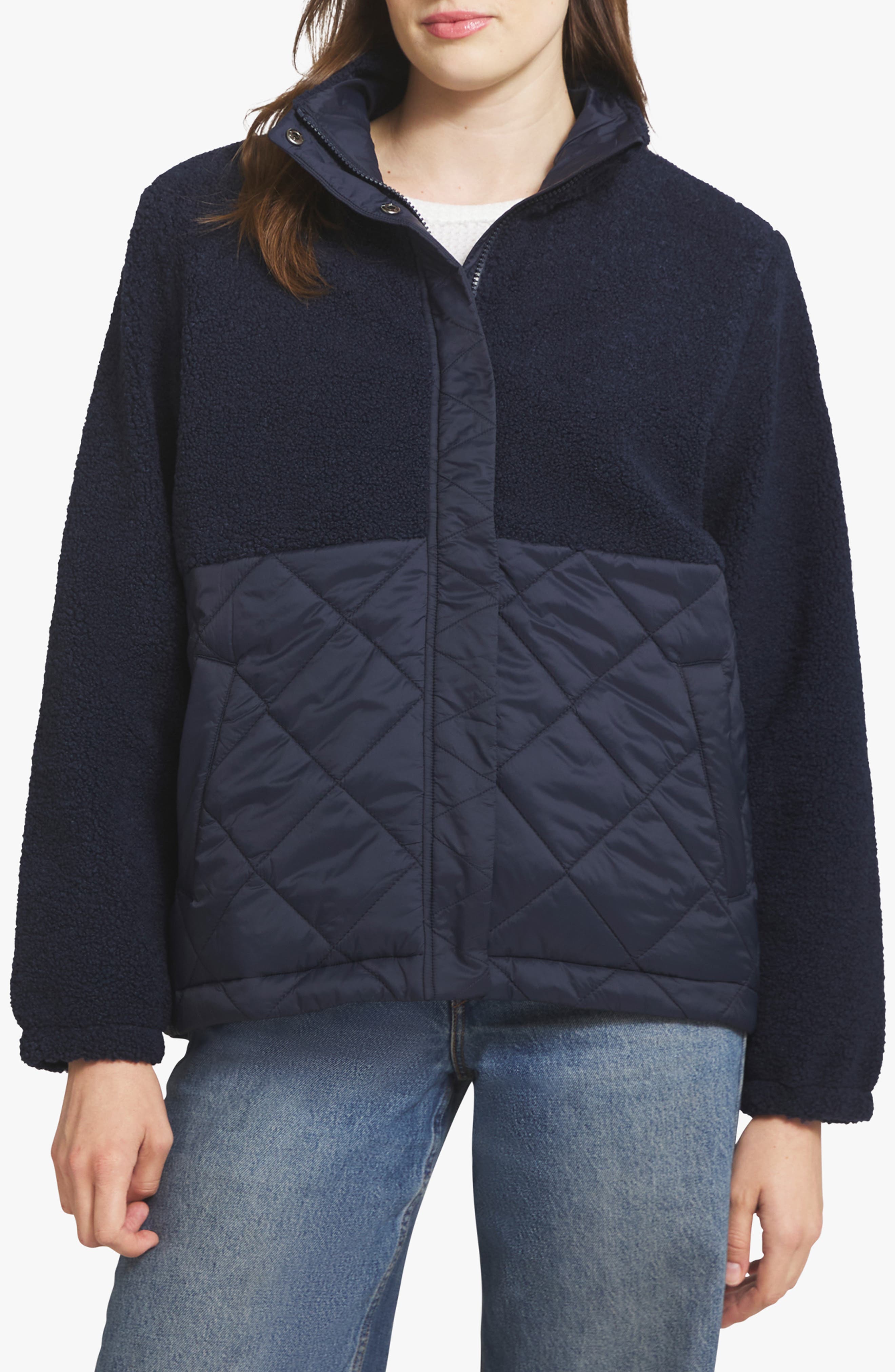 Mixed Media Fleece Jacket