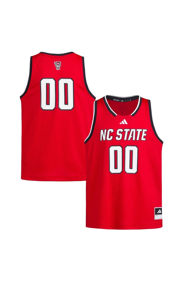 adidas Youth adidas #00 Red NC State Wolfpack Swingman Jersey, Main, color, Red