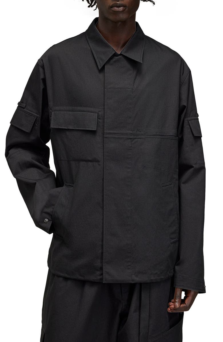 Y-3 Ripstop Field Shirt Jacket, Main, color, 