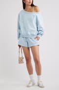 BP. Off the Shoulder Fleece Sweatshirt