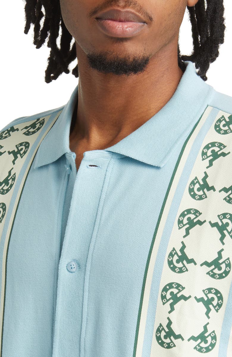 Obey Monument Short Sleeve Button-Up Shirt, Alternate, color, 