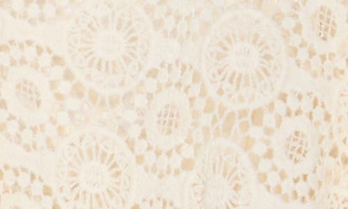 Frame Cotton Crocheted Lace Blouse In Cream