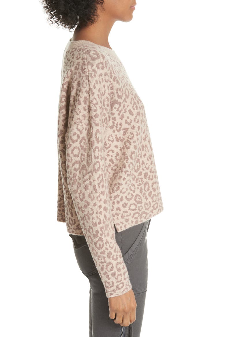Leopard Print Sweater, Alternate, color, LIGHT TAUPE