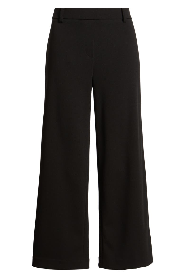 Wide Leg Crop Pants, Alternate, color, ANNE BLACK