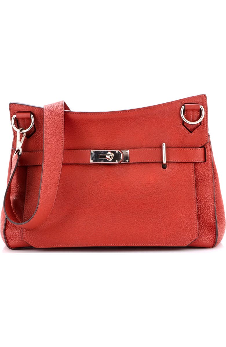 Pre-Owned Hermes Jypsiere Bag Clemence 34, Main, color, Brique
