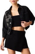 Steve Madden Dove Studded Cropped Jacket