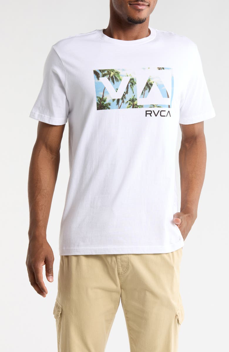 RVCA Balance Box Graphic T-Shirt, Main, color, White