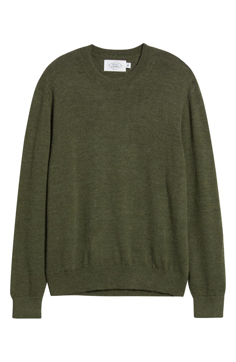 ALEX CRANE Campo Merino Wool Crewneck Sweater, Alternate, color, Pine