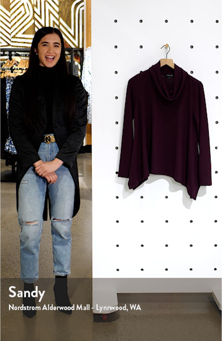 Brushed Cowl Neck Sweater, sales video thumbnail