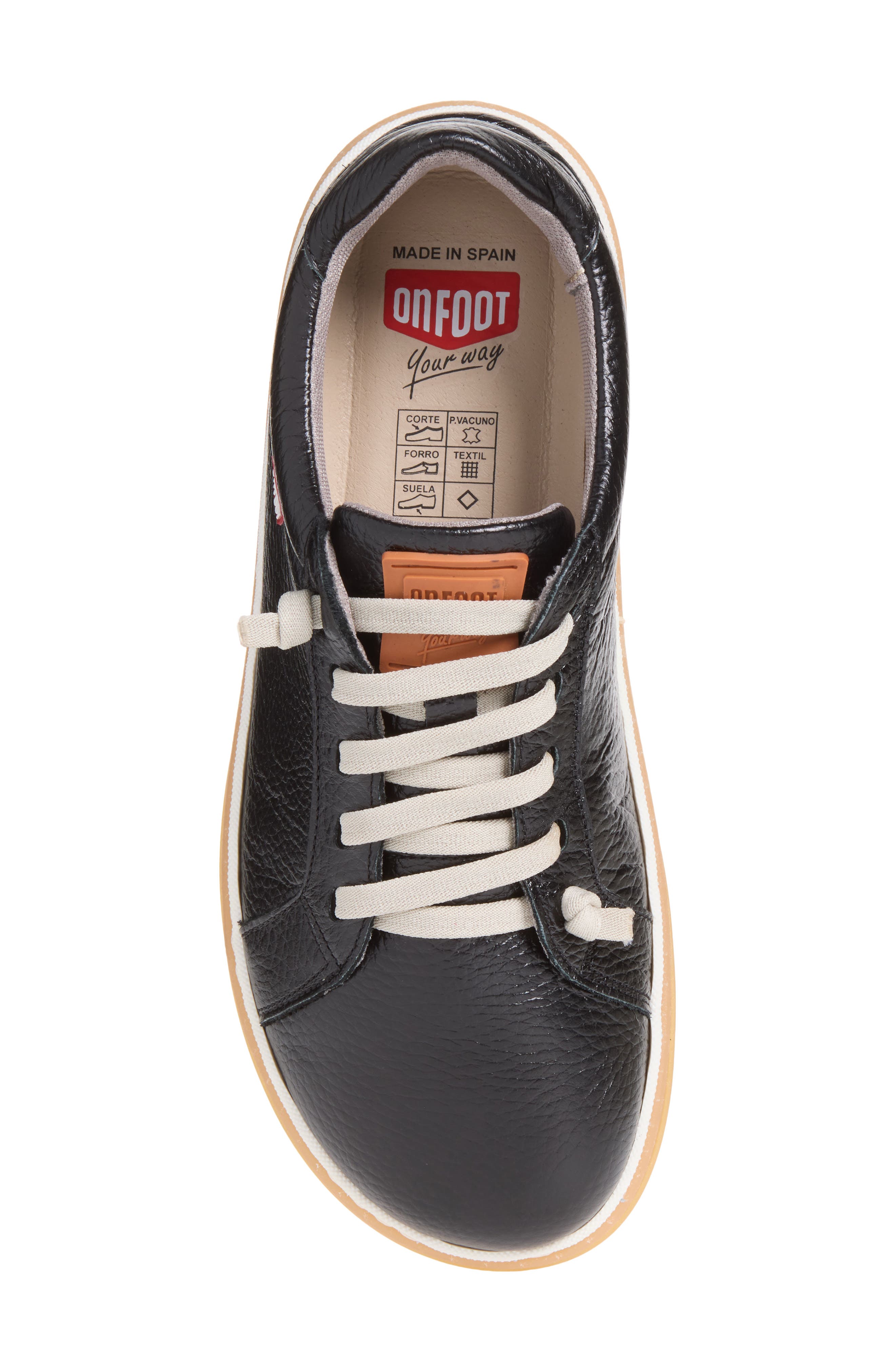30701 Barefoot Sneaker, Alternate, color, PERLA MIMO BLACK