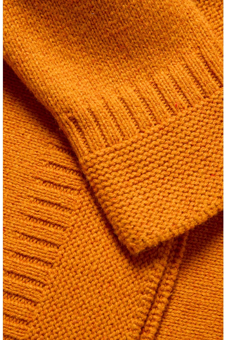 Button Detail Gansey Sweater, Alternate, color, Golden Yellow