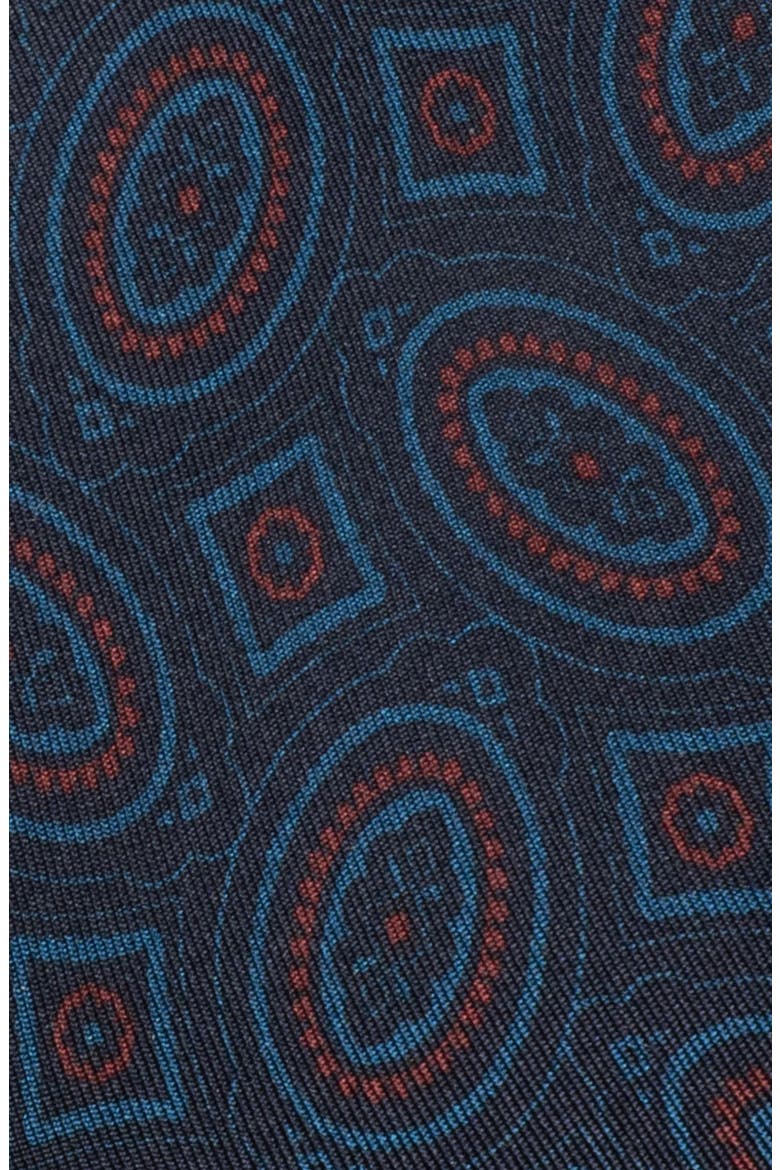 Copps Geometric Silk Tie, Alternate, color, MARINE BLUE