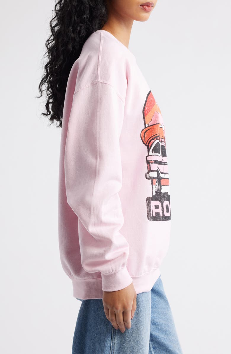 Merch Traffic Bronco Graphic Sweatshirt, Alternate, color, Pink