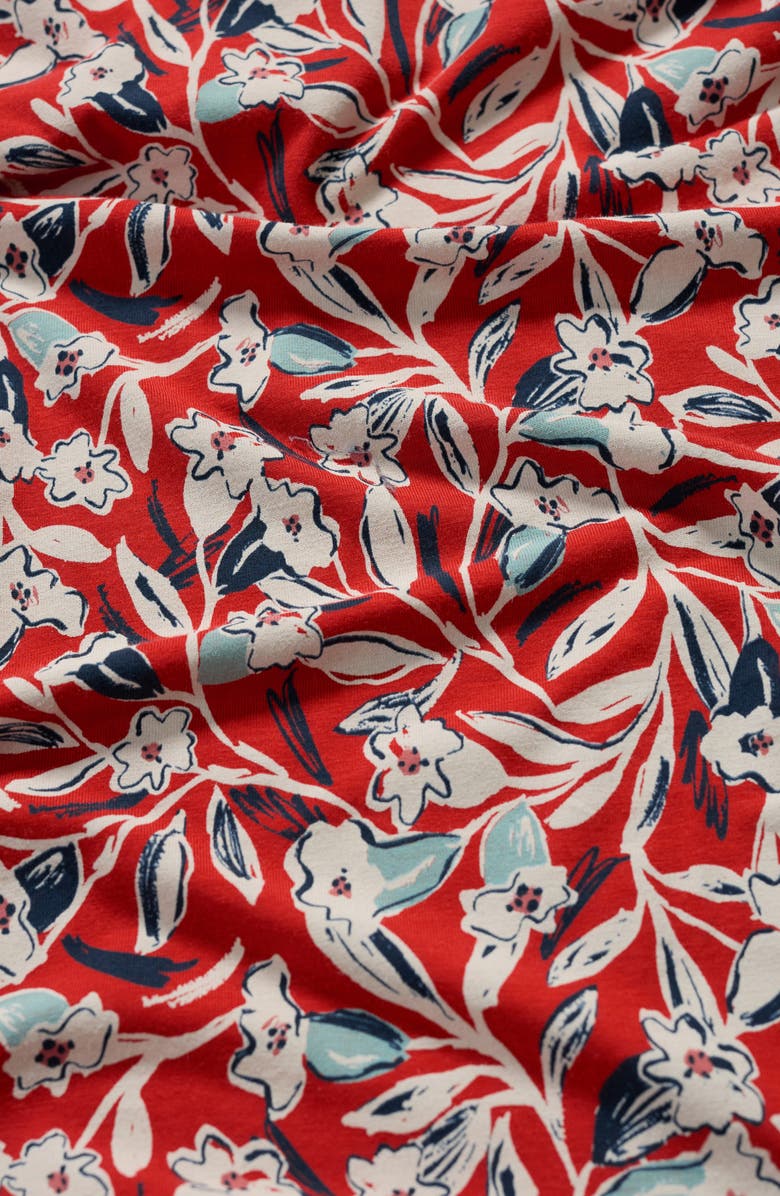 Seasalt Cornwall Tor View Tiered Maxi Dress, Alternate, color, St Eia Campions Tomato