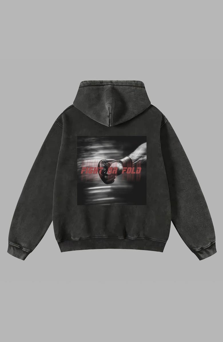 Blvck x UFC Acid Wash Hoodie, Main, color, Gray