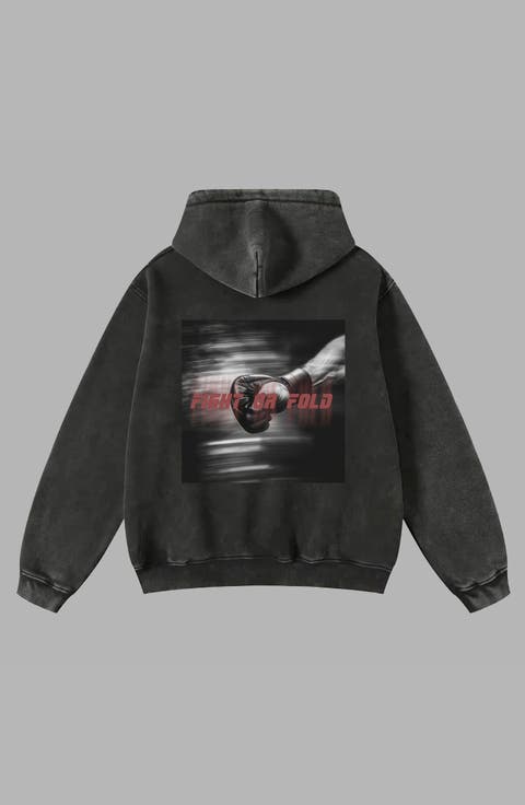 x UFC Acid Wash Hoodie
