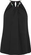 City Chic Island Beaded Halter Neck Top
