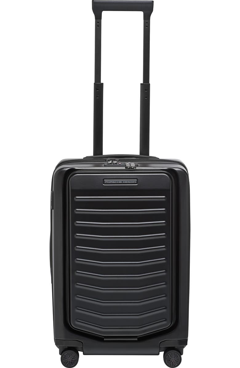 Porsche Design Roadster Cabin Small 21-Inch Spinner Carry-On, Main, color, Matte Black